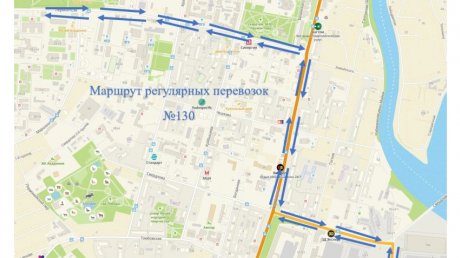 В Пензе автобус № 130 не будет ездить по улице Красной