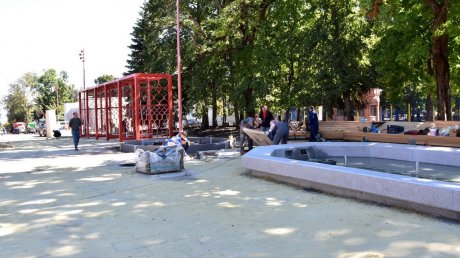 Пробный запуск фонтана в парке Белинского сочли успешным