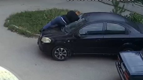 В Пензе мужчина разгромил чужую машину и уснул в ней