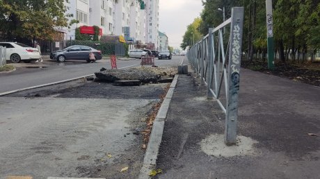 В Пензе раскопали отремонтированную летом улицу Бакунина