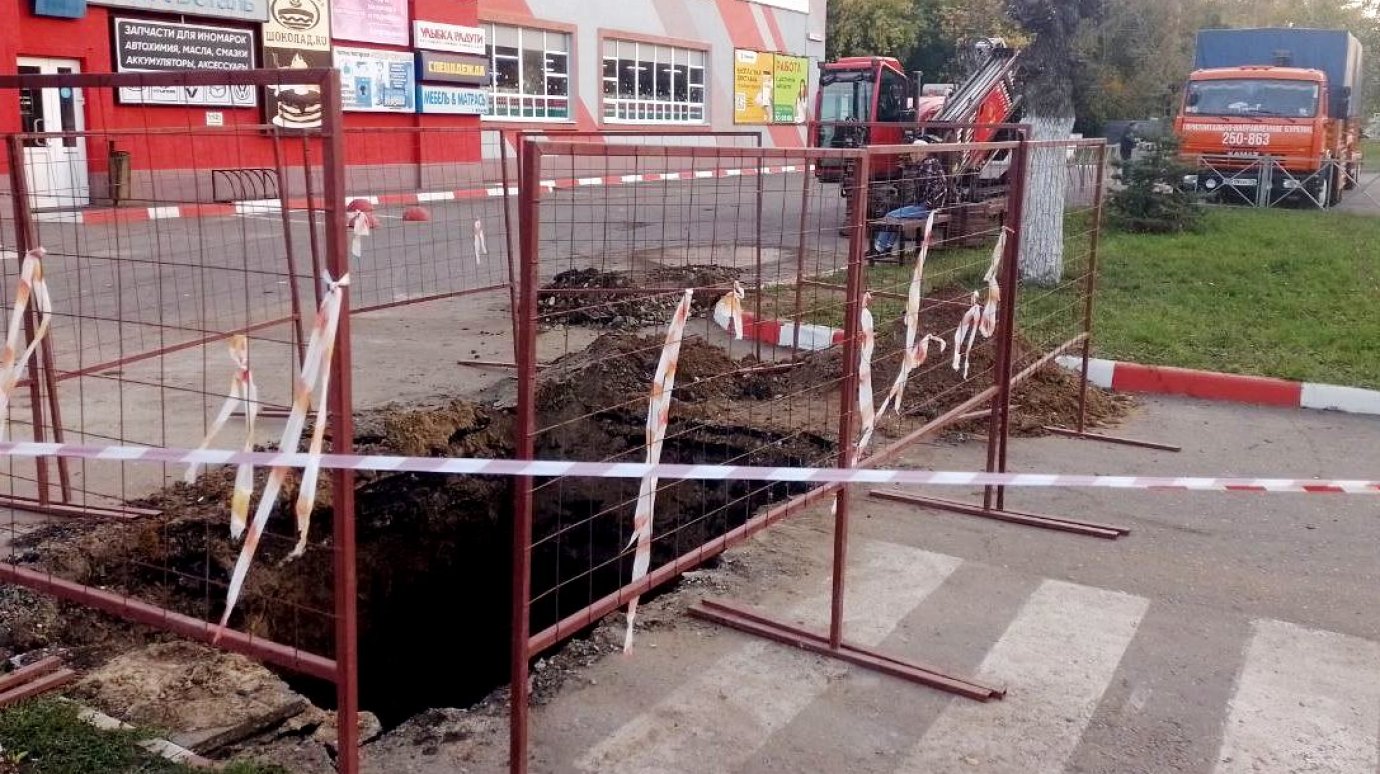 На ул. Калинина заменили 220 метров канализационного коллектора