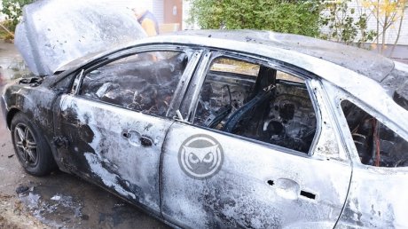 В Пензе пламя уничтожило автомобиль Ford