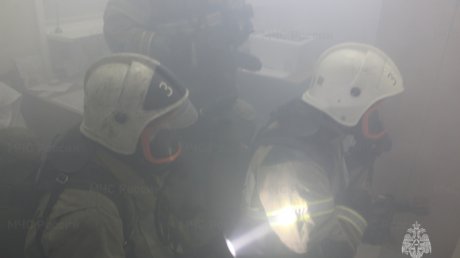 В Пензе отработано спасение людей из горящей поликлиники