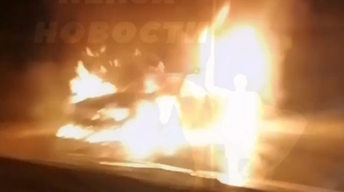 В Пензенской области сгорел автомобиль Daewoo Nexia