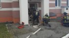 В Пензе сотрудники МЧС потушили условный пожар в госпитале