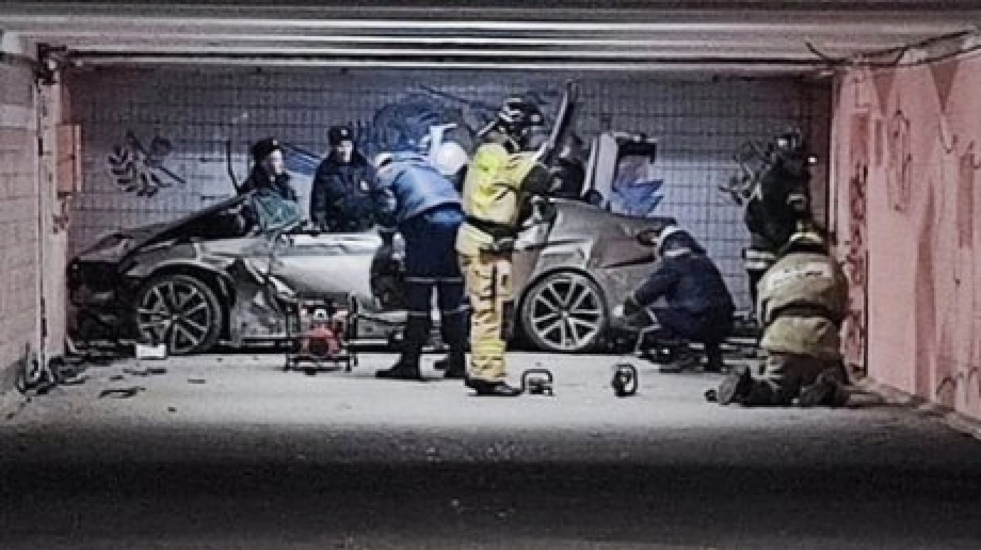 Момент аварии с BMW на проспекте Победы попал на камеру