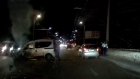 На улице Окружной образовалась пробка из-за ДТП