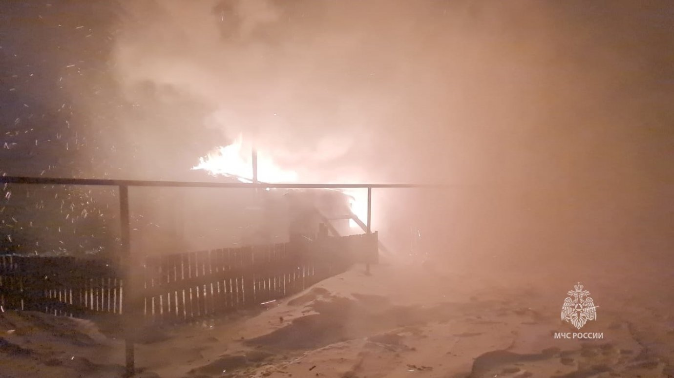 В Малосердобинском районе при пожаре погиб пенсионер