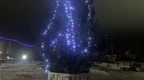 Сайлент Хилл: новогоднее украшение в поселке Мичуринском вызвало споры
