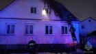 В первые минуты 2024 года на улице Пушкина загорелся дом