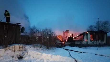 В Каменском районе сгорело два дома, погиб человек