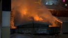 В Пензе сняли на видео пожар в постройке бывшего ЖЭУ