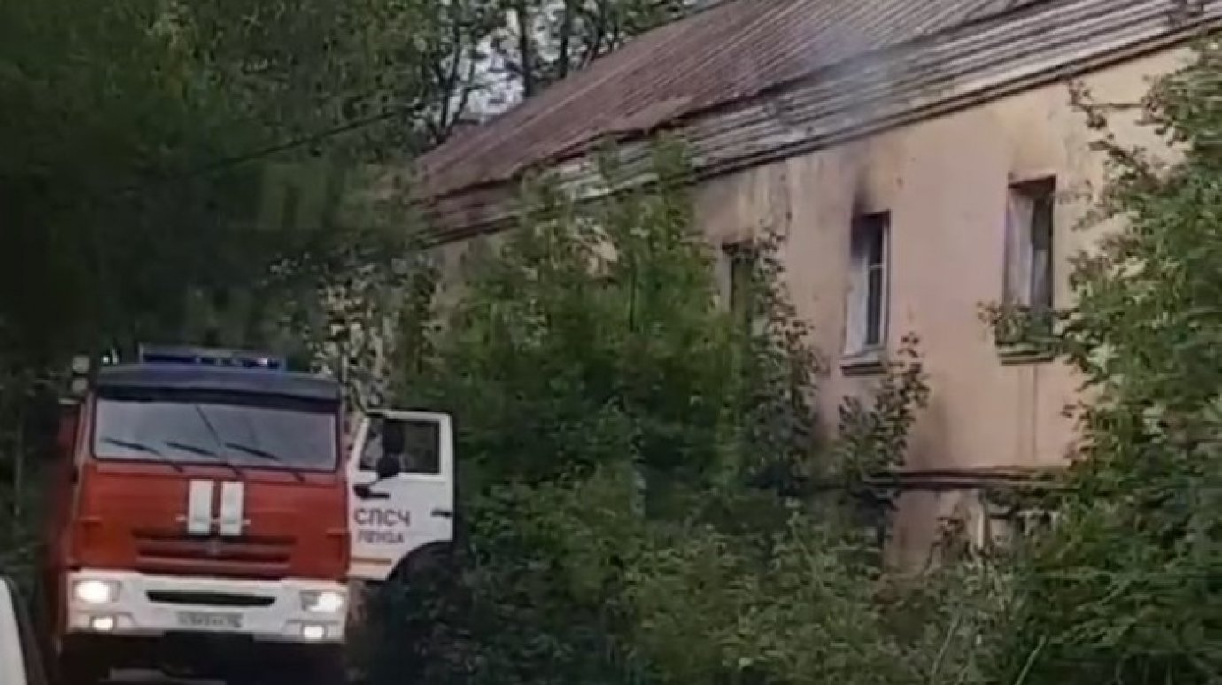 В Пензе случился пожар в доме на улице Циолковского