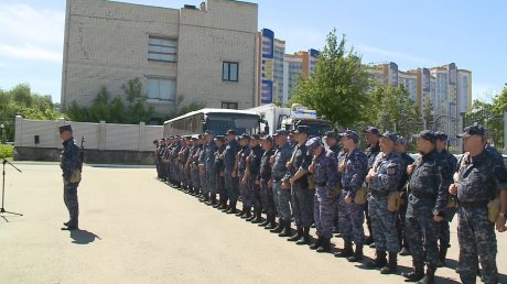 В Пензу из Чечни вернулся сводный отряд полиции