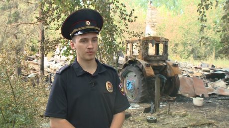 В Нижнеломовском районе мужчина поджег дом с полицейским внутри