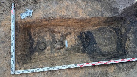 В Селиксенском могильнике археологи нашли копье и кости