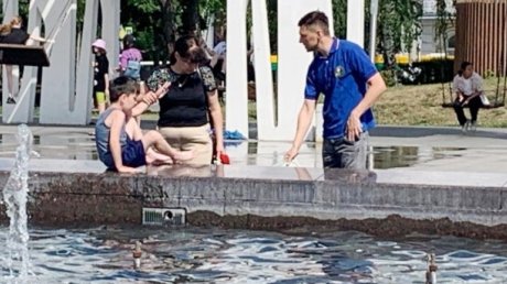 В Пензе участники рейда не нашли купальщиков в фонтане