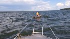 На Сурском водохранилище перевернулась лодка с рыбаком