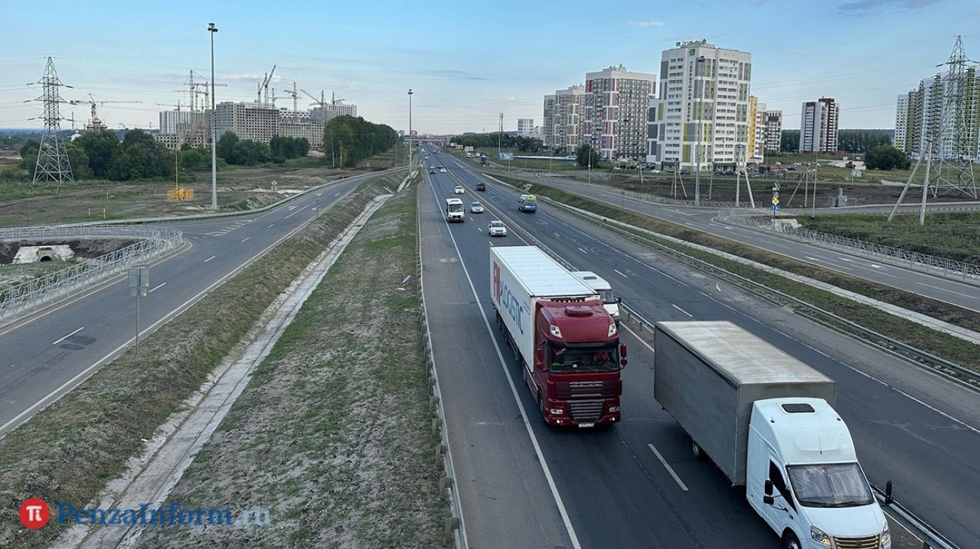 Новая развязка на трассе М-5 в Пензе открылась в тестовом режиме