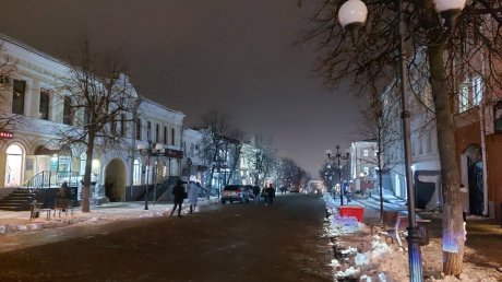 В верхней части улицы Московской погасли фонари