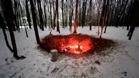 Появление ямы с огнем на Олимпийской аллее объяснили