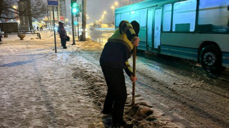 С улиц Пензы за сутки убрали 1 600 кубометров снега