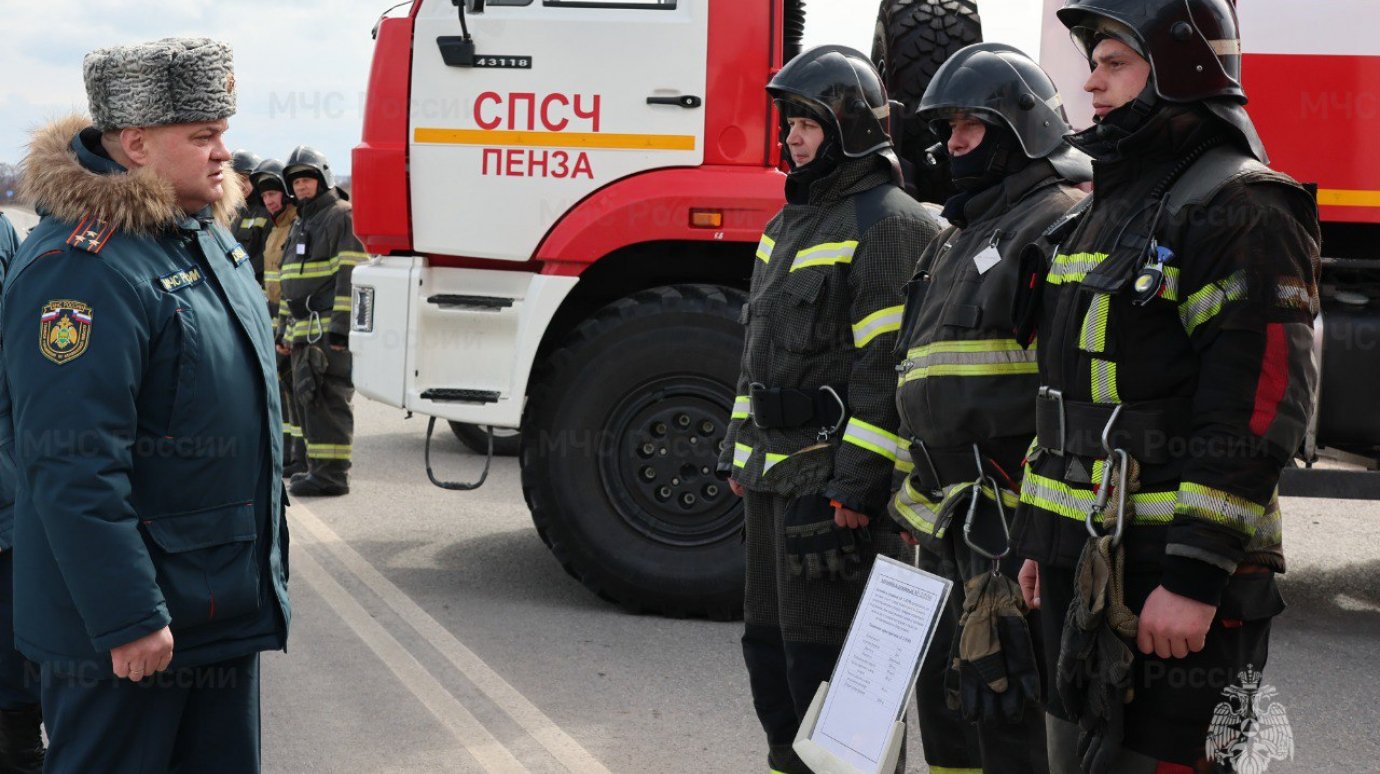 В Пензенской области спасатели «потушили» природный пожар