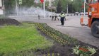 В Пензе клумбы заполняются цветами и кустарниками