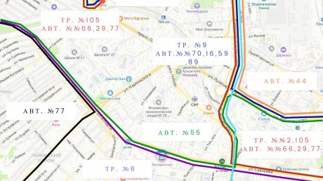 С 19:00 7 мая в Пензе изменятся схемы движения общественного транспорта