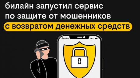 Защита от мошенников: билайн запустил сервис с возвратом денег