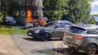 На проспекте Победы в Пензе огонь уничтожил Lifan