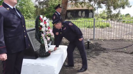 В Белинском районе почтили память погибшего милиционера