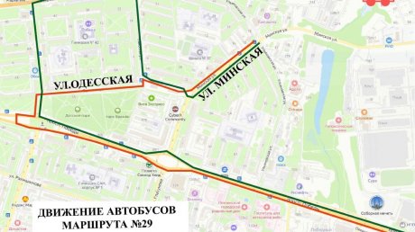 В Пензе изменили схему движения маршруток № 29