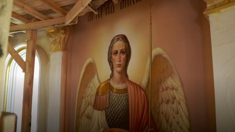 В Спасском соборе завершили роспись главного алтаря