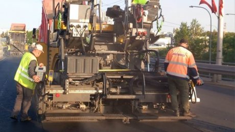 В Пензе обновили асфальт на путепроводе на улице 8 Марта