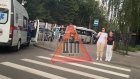 На улице Лермонтова в ДТП попала маршрутка № 77