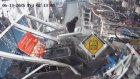 «Волга» въехала в магазин: появился момент ДТП на пр. Победы