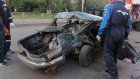 Опубликованы новые кадры с места серьезного ДТП на ул. Калинина
