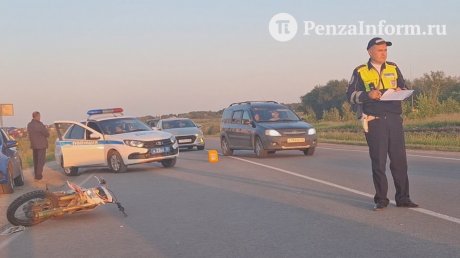 Появились новые кадры ДТП с подростками на питбайке в Засечном