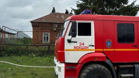 В Мокшанском районе при пожаре погиб пожилой мужчина