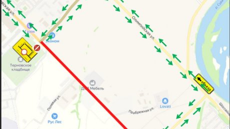 Перекрытие дороги от пересечения Алой и Ново-Терновской продлили