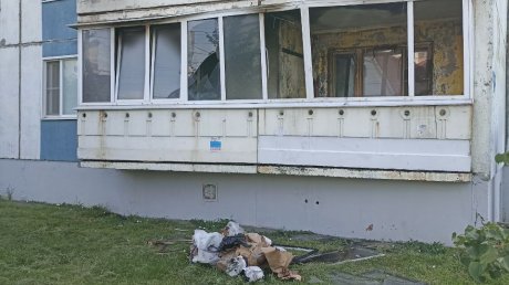 В многоэтажке на улице Терновского произошел пожар