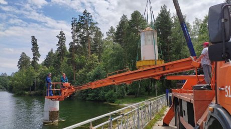 В Заречном на Лесном пруду установят новый маяк