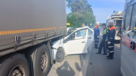 Под Монтажным погиб водитель влетевшей в фуру иномарки