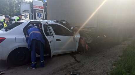 Под Монтажным погиб водитель влетевшей в фуру иномарки