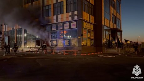 На улице Аустрина в Пензе загорелось здание гостиницы