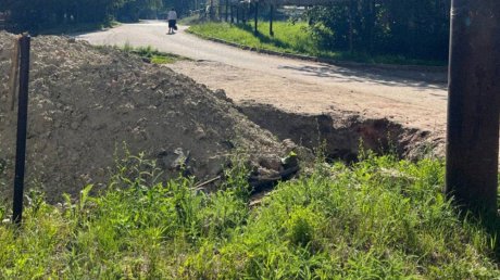 Ремонт водопровода в Сурске: ребенок упал в неогороженную яму