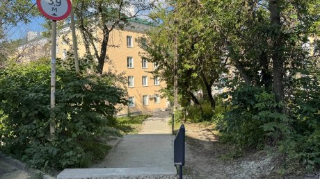 Ремонт лестницы на ул. Кирова в Пензе подходит к концу