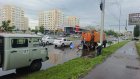 С затопленных ливнем улиц Пензы откачивают воду