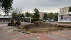 В сквере Ермина демонтировали неработающий фонтан